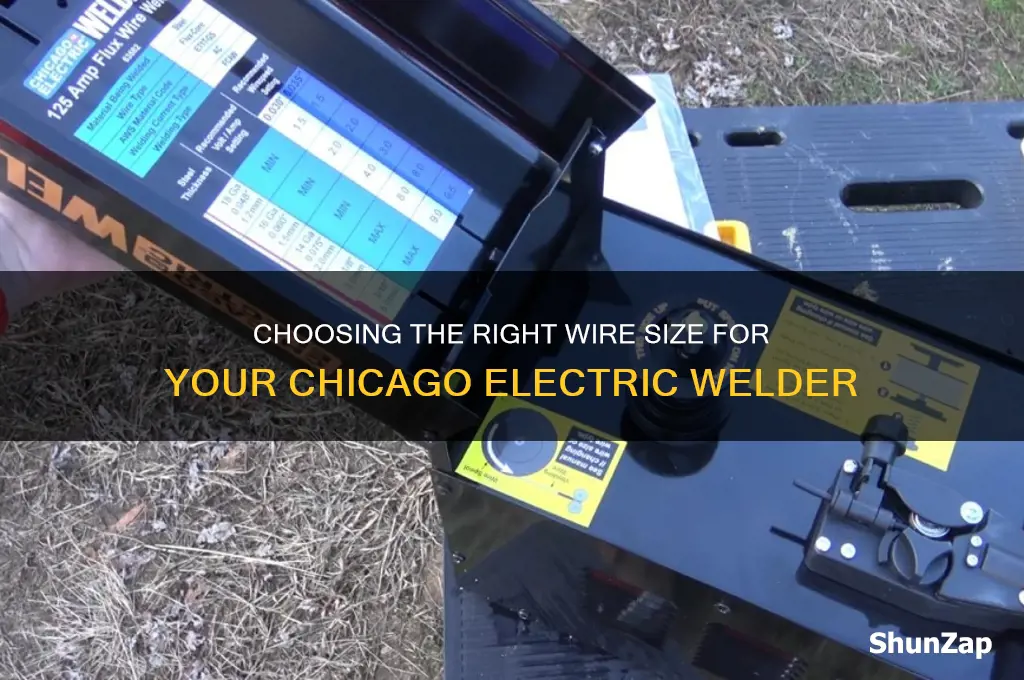 what size wire does a chicago electric welder use