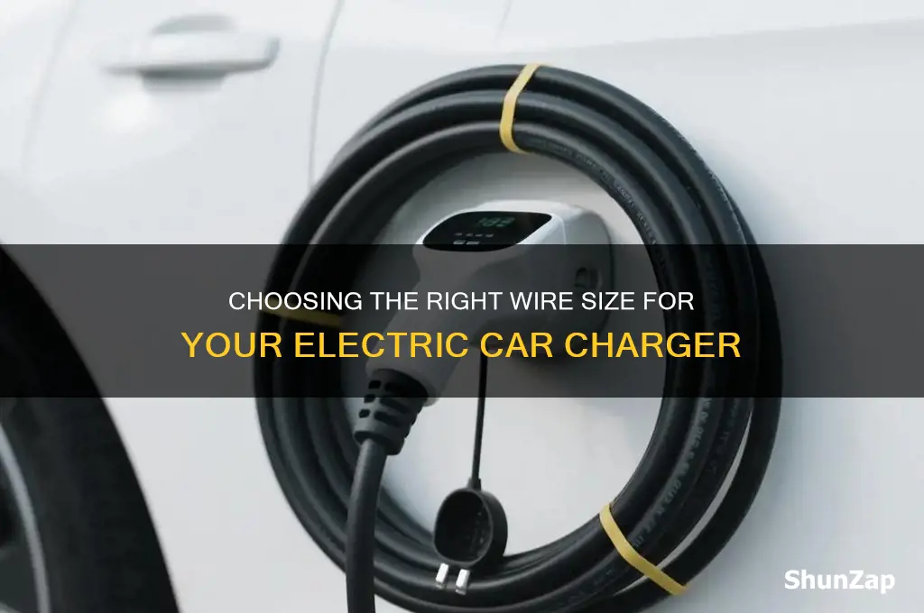 what size wire for electric car charger