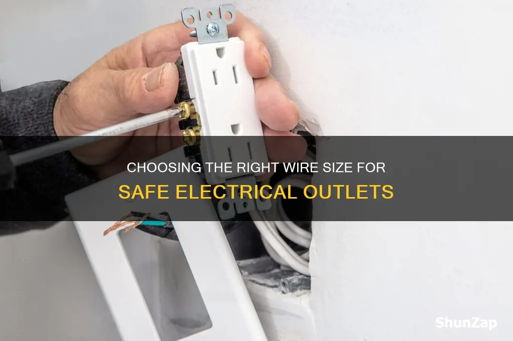 what size wire is used for electrical outlets