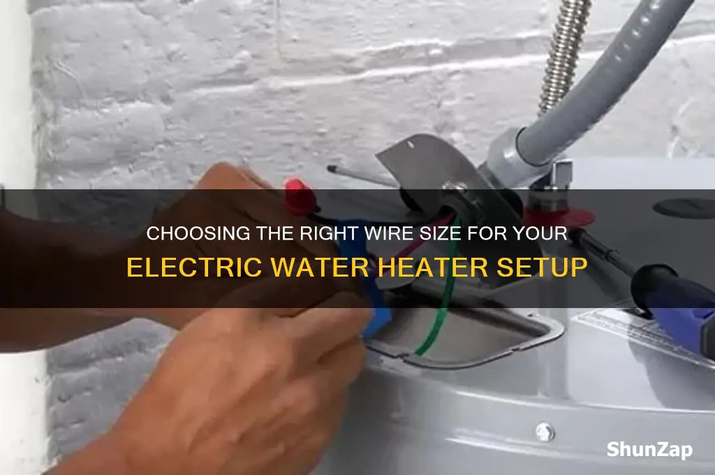 what size wire used to wire electric handler