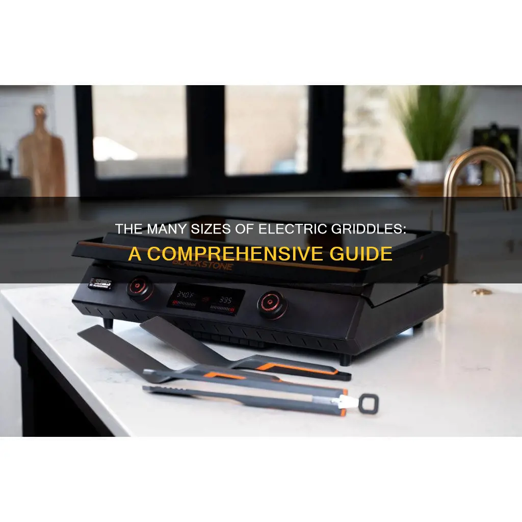what sizes do electric griddles come in