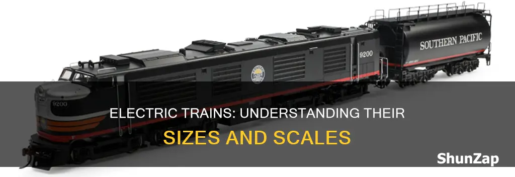 what sizes do electric trains come in