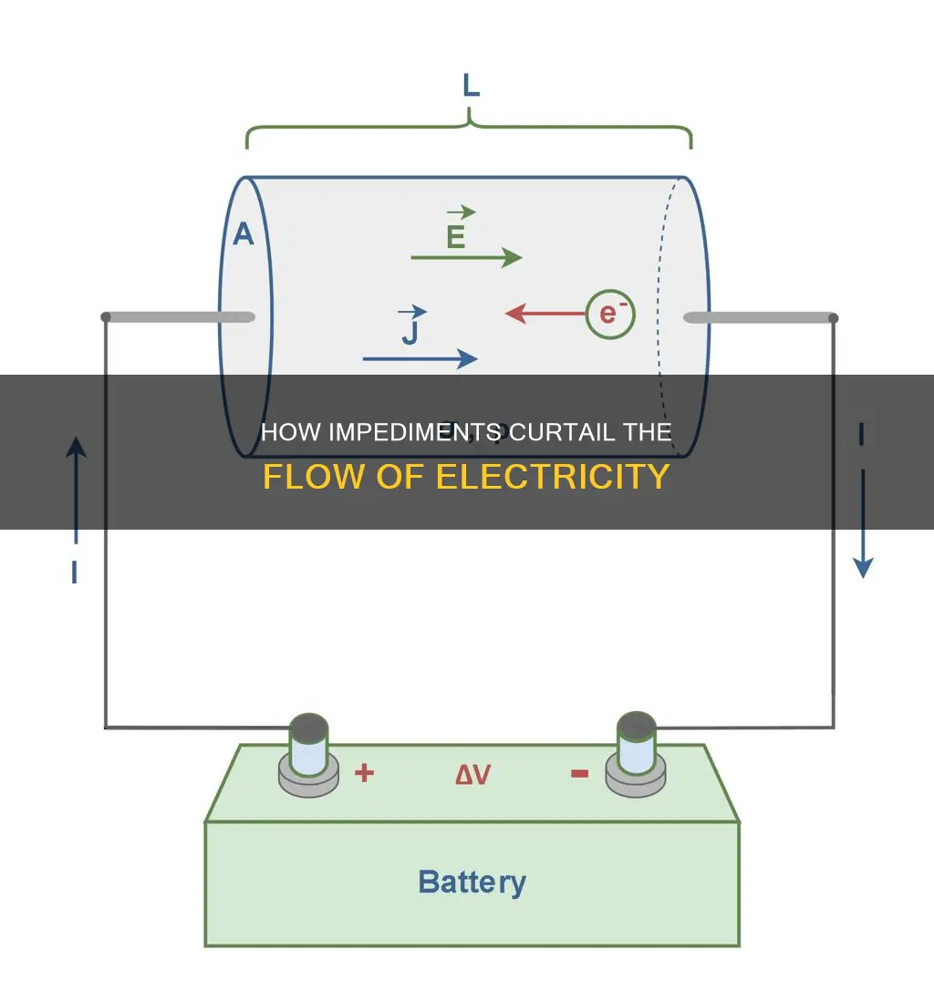 what slows down the flow of electricity
