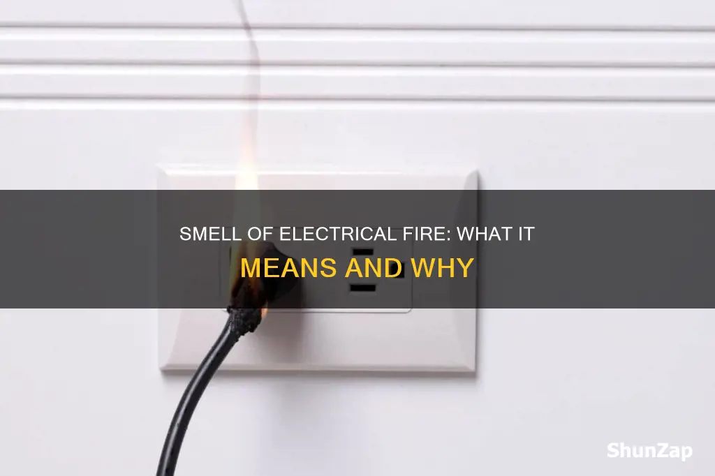 what smell means electrical fire