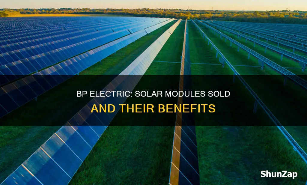 what solar modules did bp electric sell