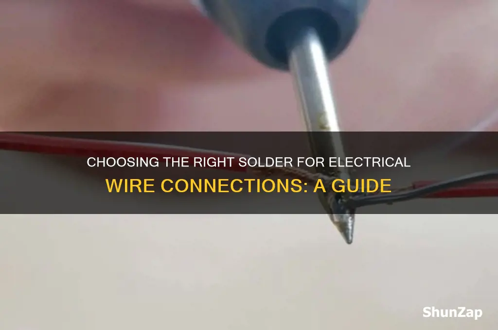 what solder to use for electrical wires