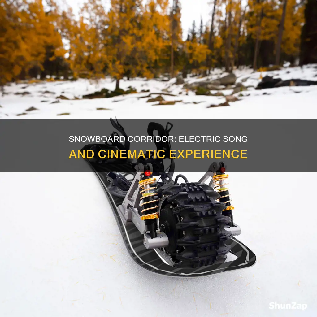 what song plays during electric snowboard corridor