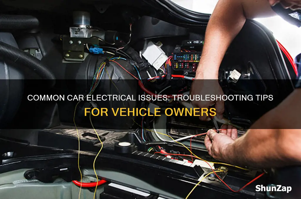 what sort of electrical problems in cars