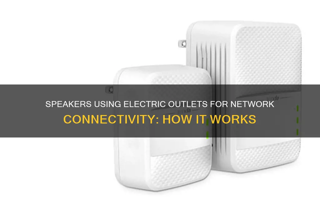 what speakers use electric outlets for network connection