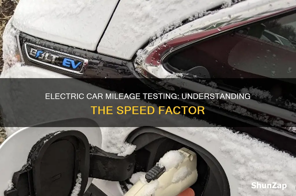 what speed are electric cars driven at when determining mileage