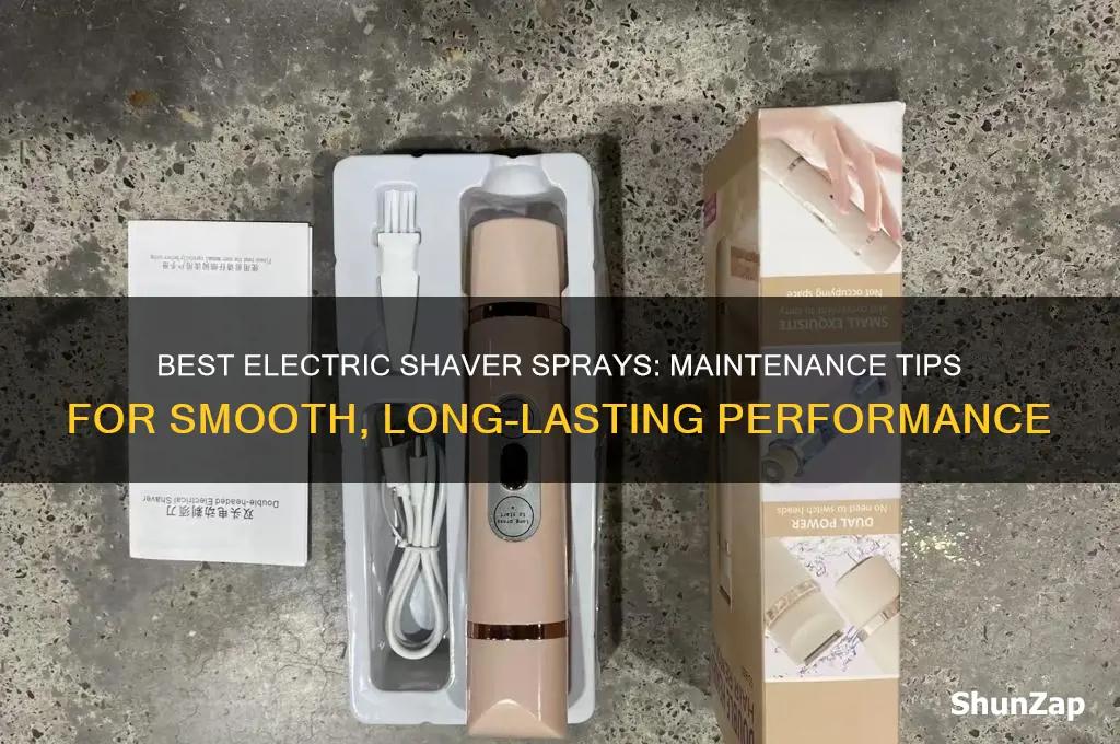 what spray can i use for my electric shaver