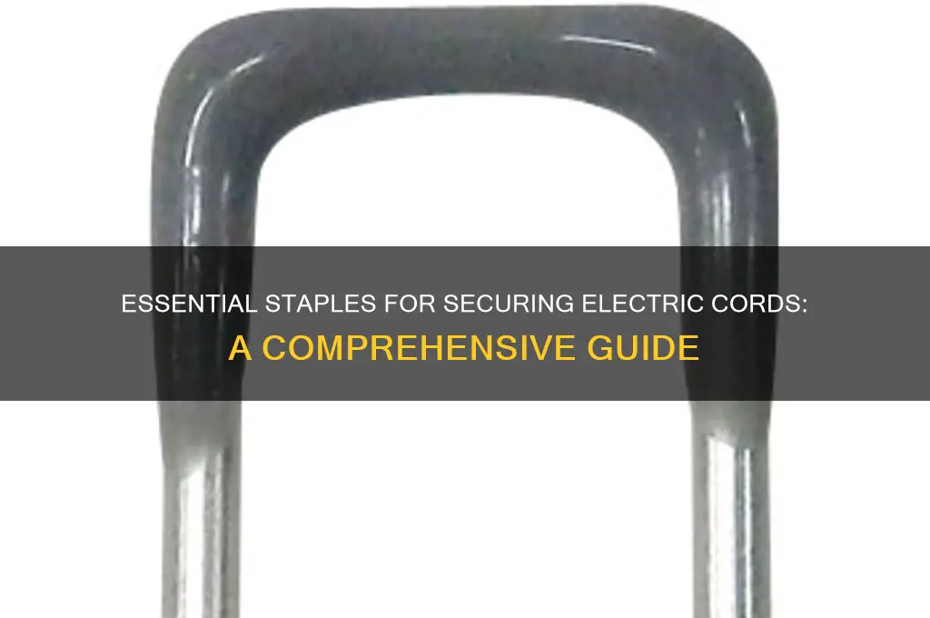 what staple is used for electric cord