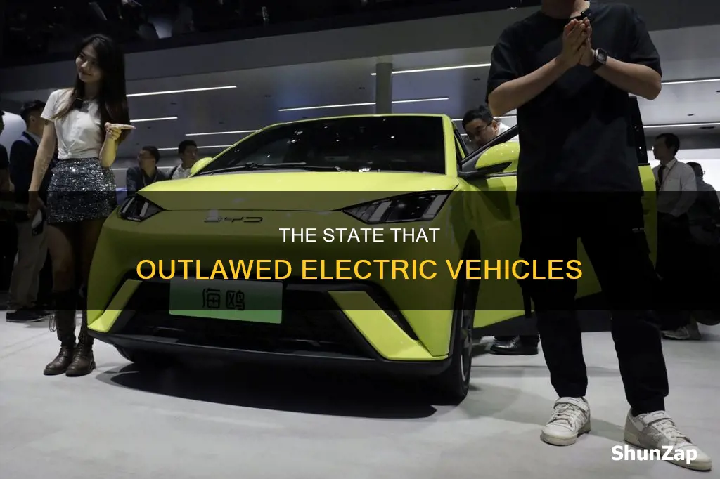 what state banned electric vehicles