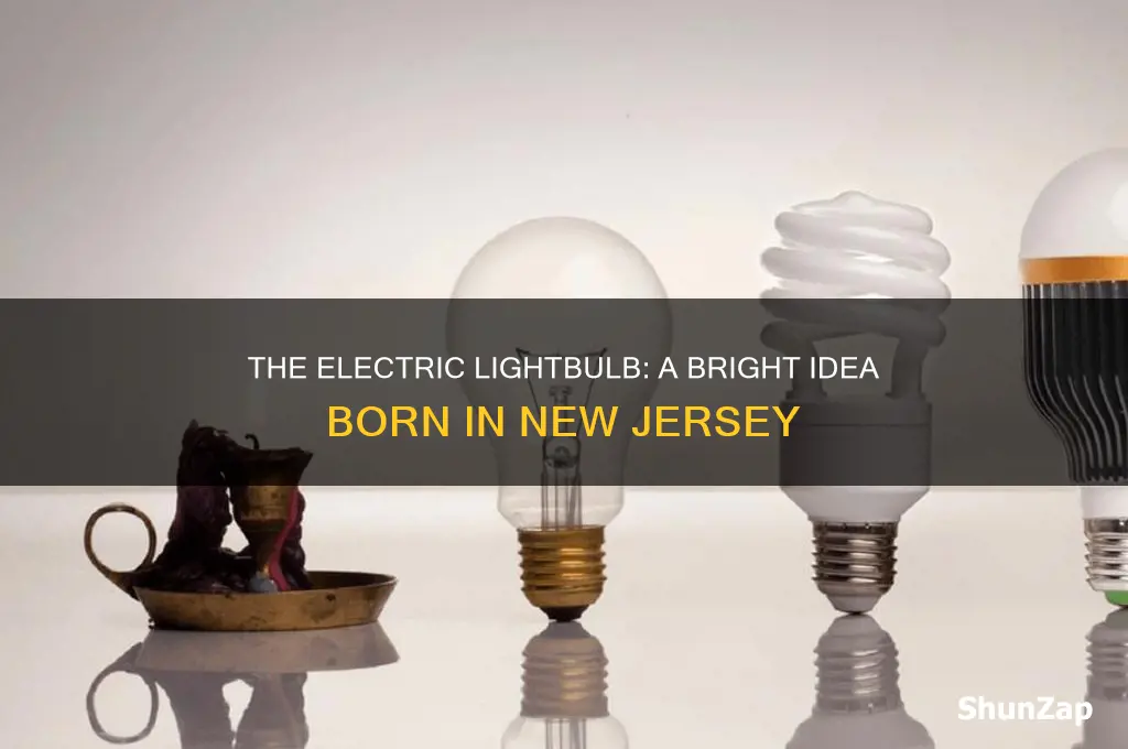 what state was the electric lightbulb invented