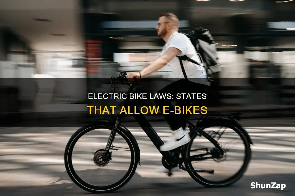 what states allow electric bikes