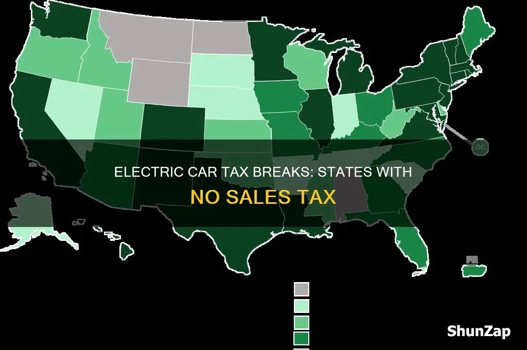 what states have no sales tax on electric cars