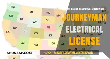 Journeyman Electricians: States Honoring Delaware Licenses