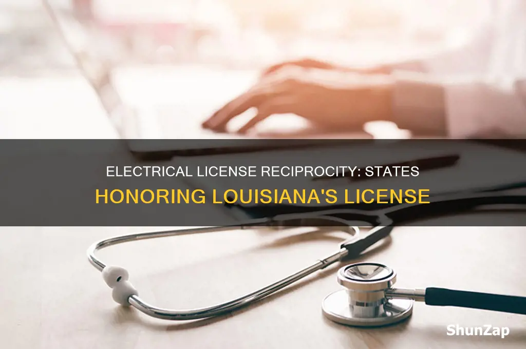 what states reciprocate with louisiana electrical license