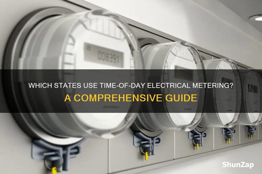 what states use time of day electrical metering
