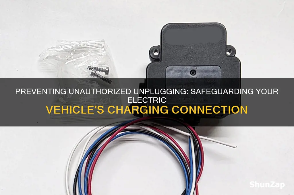 what stops someone unplugging your electric car