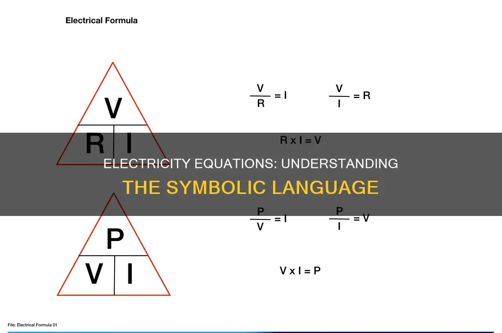 what symbol represents electricity in an equation