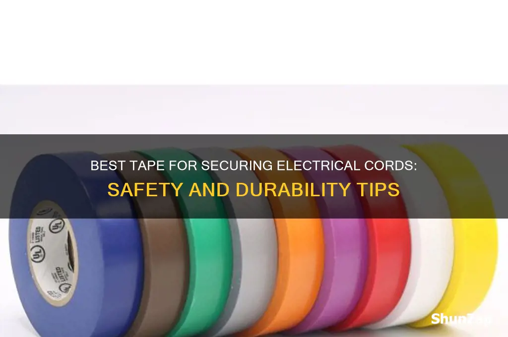 what tape to use to tape down electrical chords