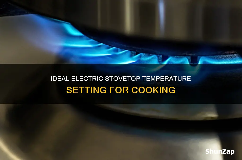 what temperature is 6 on electric stovetop