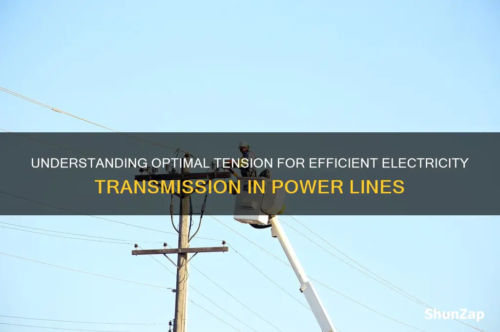 what tension is used for transmission of electricity