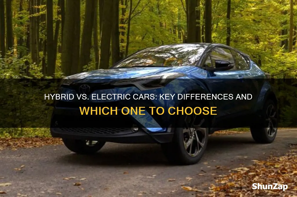 what the difference between hybrid cars and electric cars