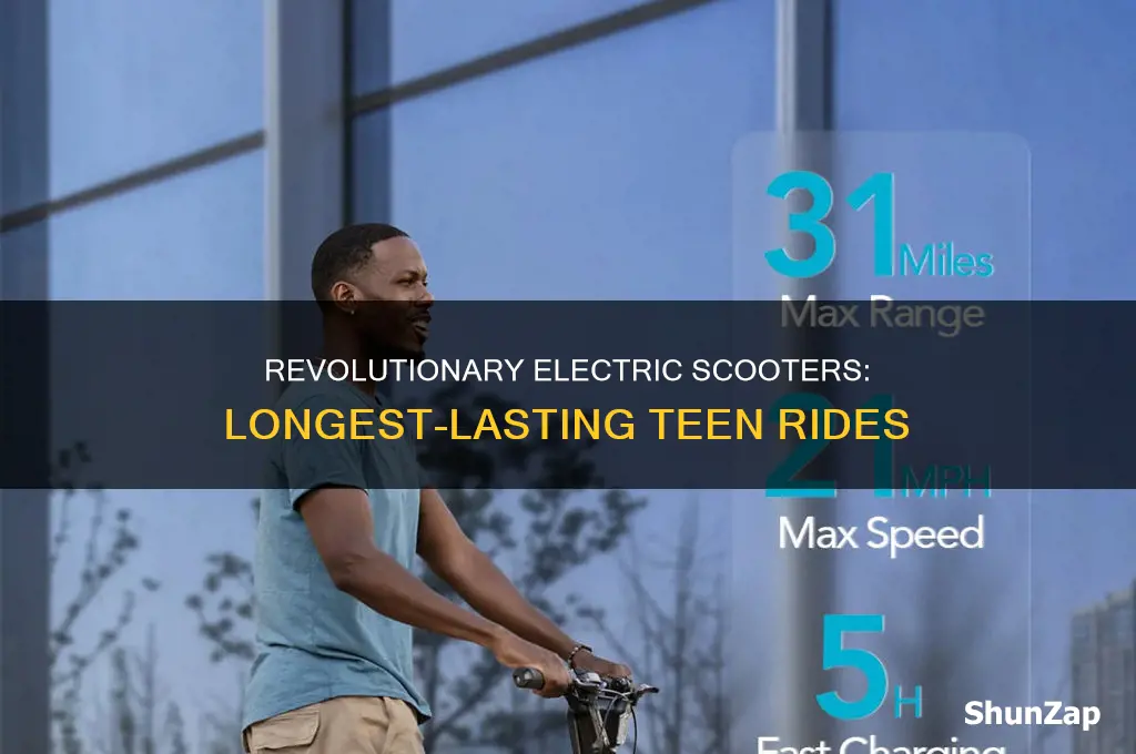 what the longest drive electric teens scooters