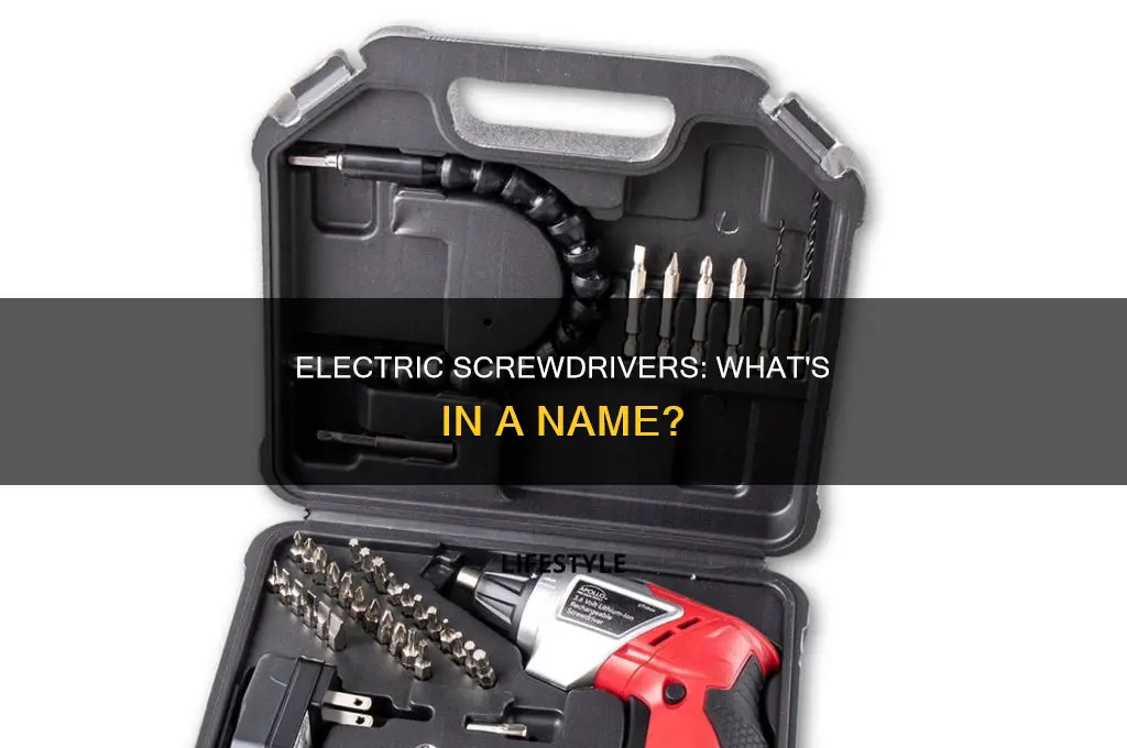 what the word for an electric screwdriver