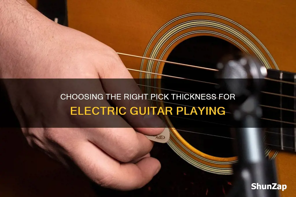 what thicknes picks should i use for electric guitar