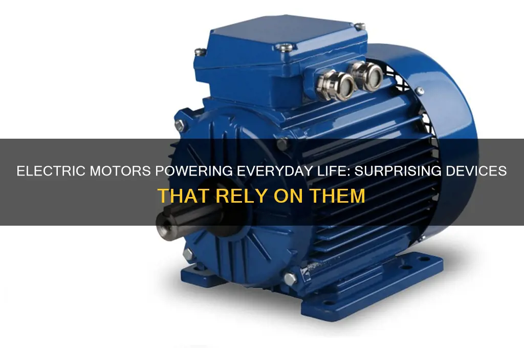 what things use an electric motor