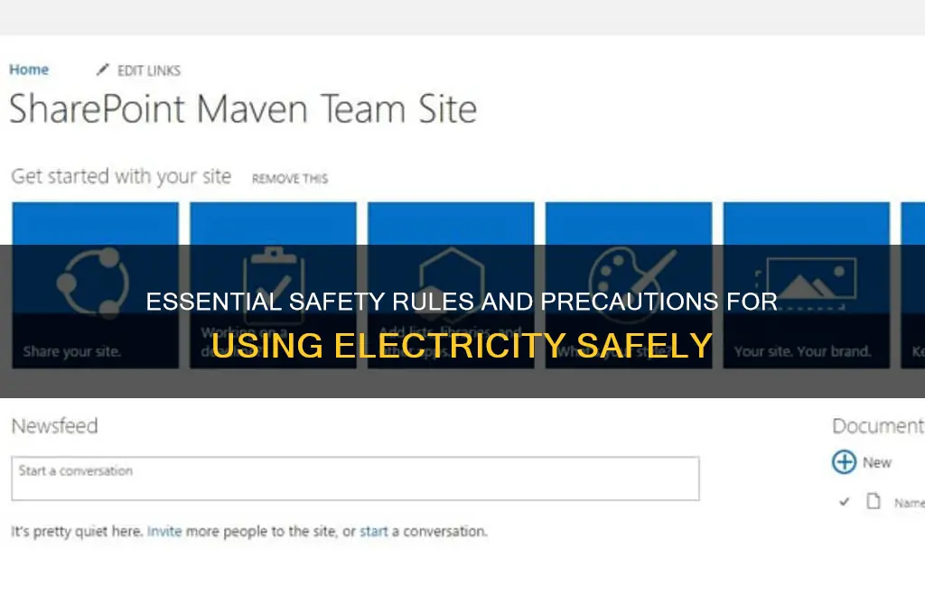what three safety rules and precautions in using electricity