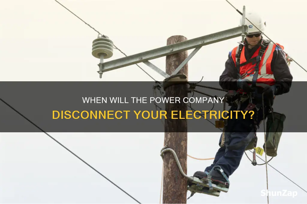 what time do they disconnect your electricity