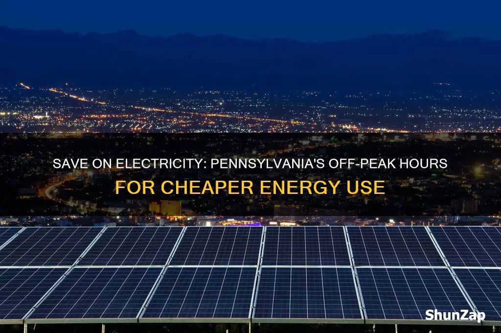 what time is electric cheaper to use in pennsylvania