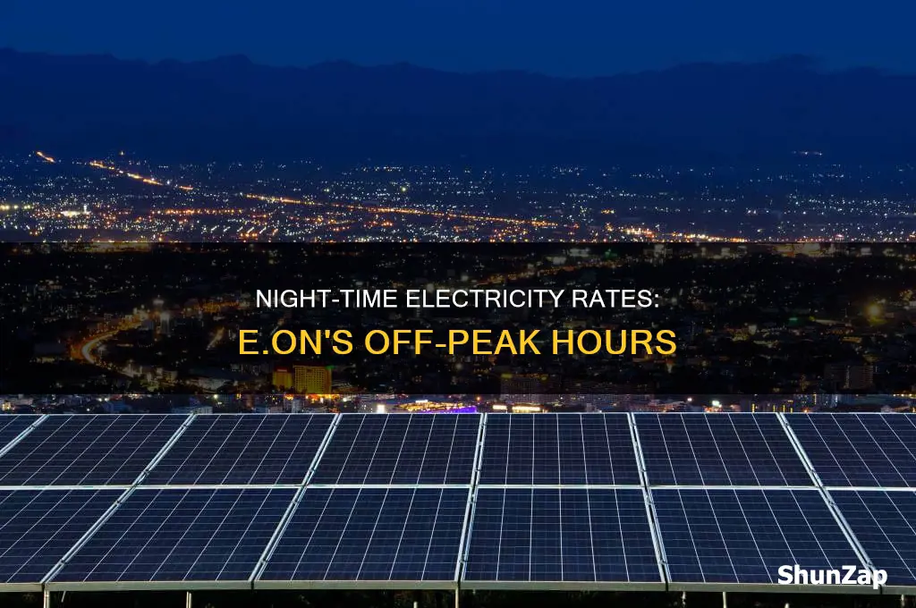 what time is night rate electricity eon