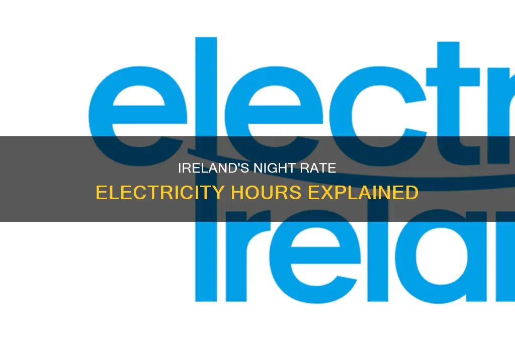 what time is night rate electricity ireland