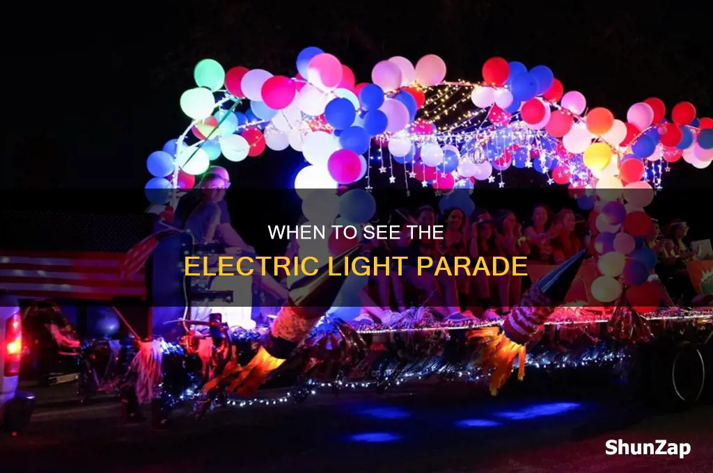 what time is the electric light parade