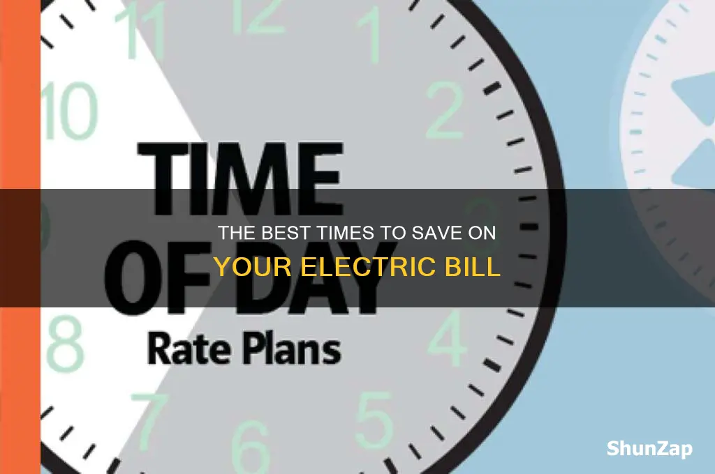 what time of day have expensive electric
