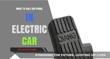 What to Call the Gas Pedal in an Electric Vehicle