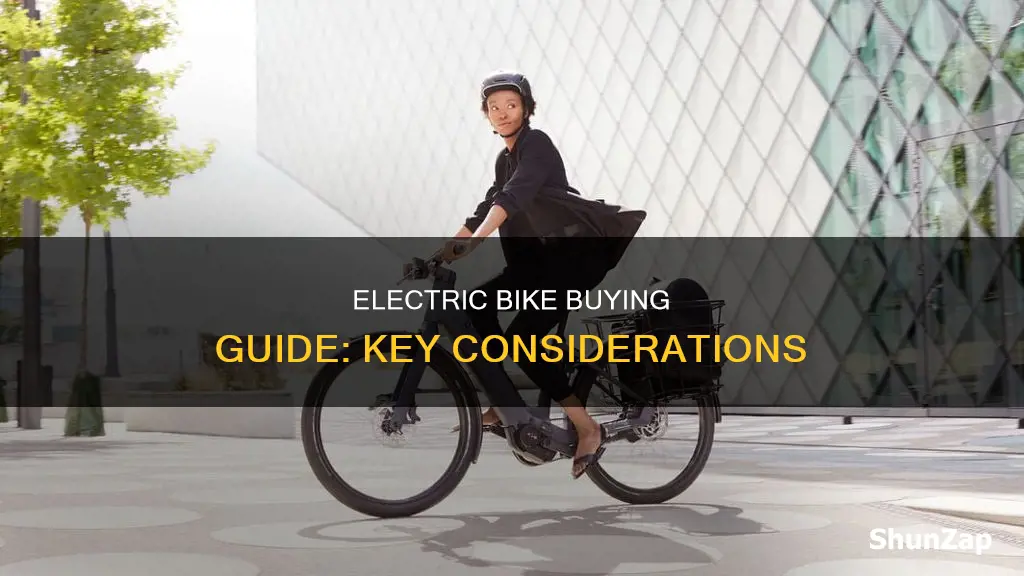 what to consider when buying an electric bike