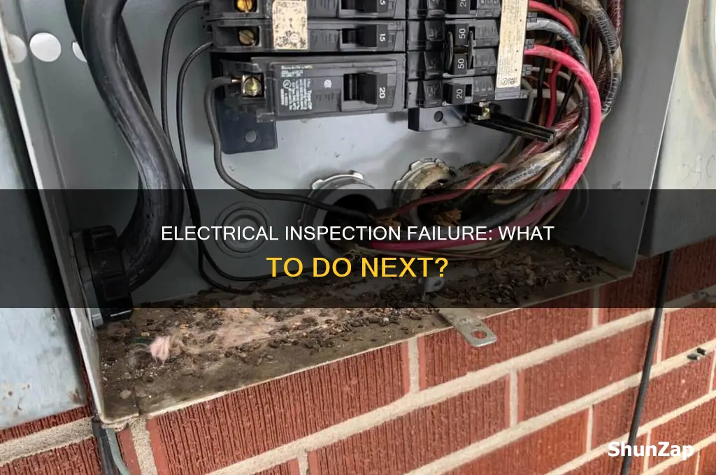 what to do if electrical inspection fails