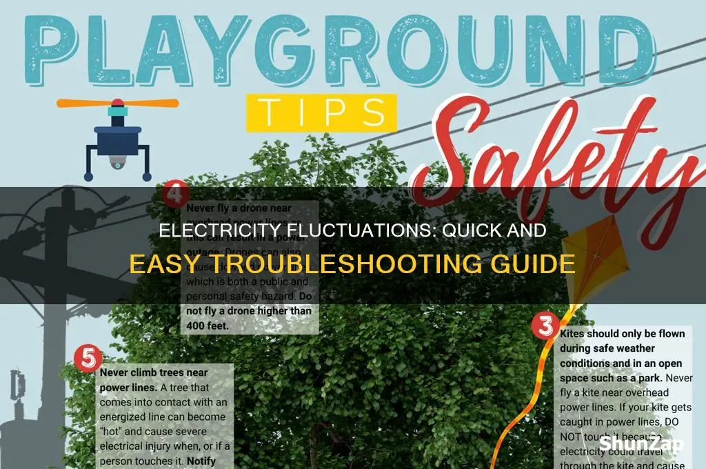 what to do when electricity is fluctuating