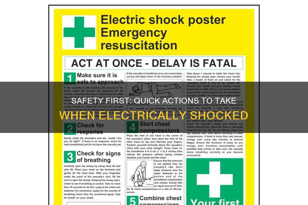 what to do when you electric yourself