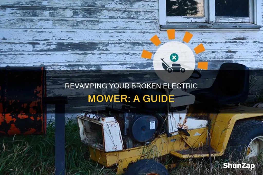 what to do with broken electric mower