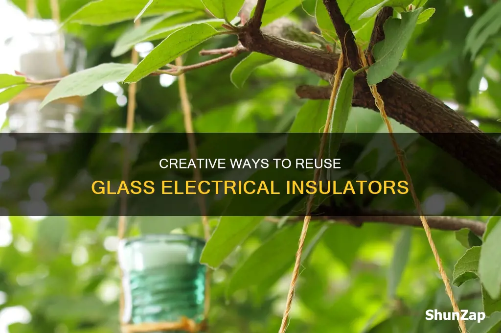 what to do with glass electrical insulators