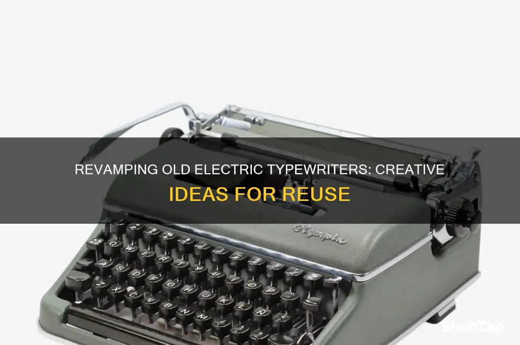 what to do with old electric typewriters