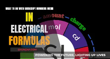 Understanding Subscript Numbers in Electrical Formulas