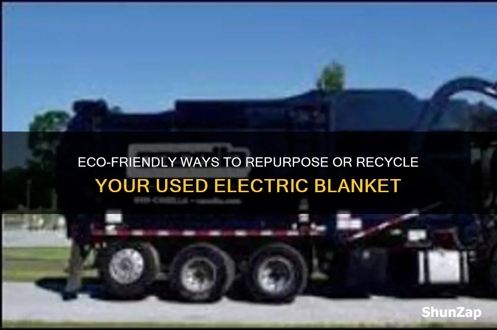 what to do with used electric blanket